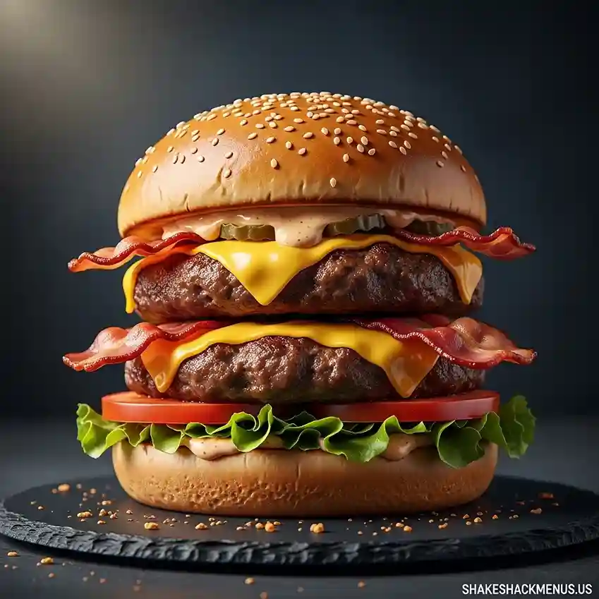 Double Bacon Cheeseburger shake shack menu