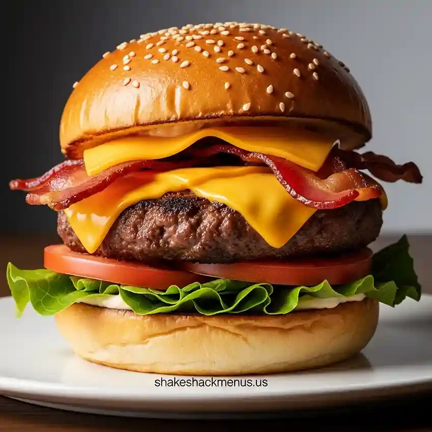 Single Bacon Cheeseburger shake shack menu