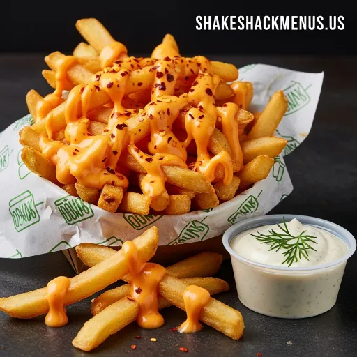 Spicy Cheese Fries with Ranch shake shack menu